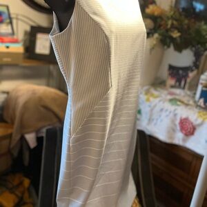 Calvin Klein baby blue striped midi dress size 6P